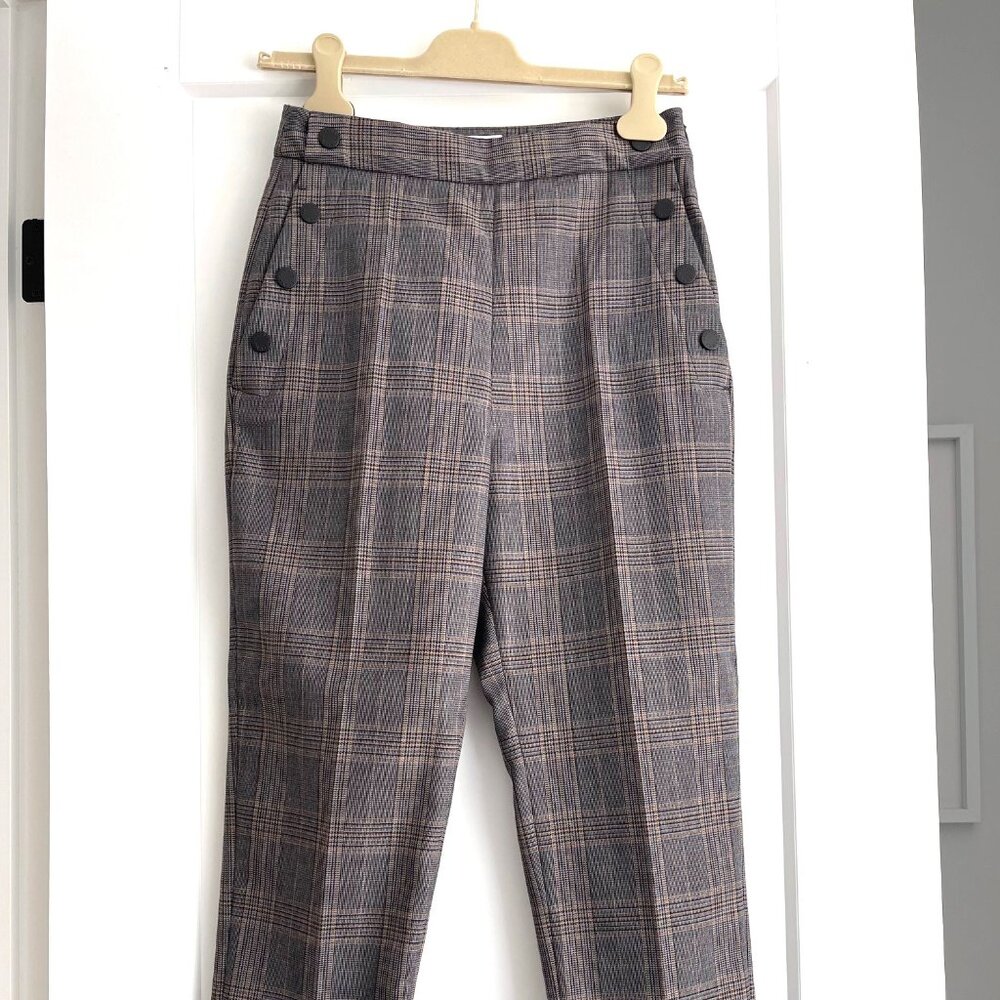 Sandro Designer High Quality Tapered Trouser with Button Detailing - Small
